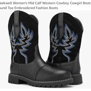 Hawkwell western cow boy boots size 8 NEW in box